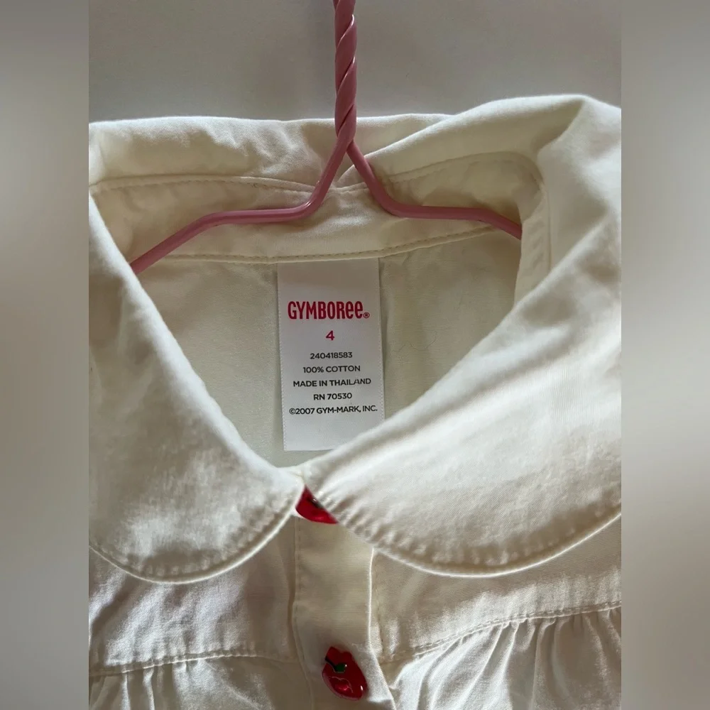 Girls Gymboree shirt and skort combo-Apple School themed Preschool size 4